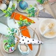 thumbnail image 5 of 4Pcs Easter Carrot Fabric Carrot Toy,Artificial Carrot Rustic Nonwoven Stuffed Carrot for Farmhouse Spring Easter Baskets Decor Vase Filler Decor Tiered Tray Decoration, 5 of 9
