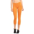 thumbnail image 3 of ClothingAve. Women's Basic Nylon Capri Leggings Female Leggings, 3 of 4
