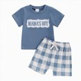 thumbnail image 4 of kpoplk Infant Baby Boy Casual Clothes Set 0-12 Months Dinosaur Print Short Sleeve Onesie and Pants 2Pcs Cute Outfits Blue,12-18M, 4 of 4