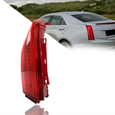 For 2013-2018 Cadillac ATS Sedan LED Light Bar Black Tail Lights
