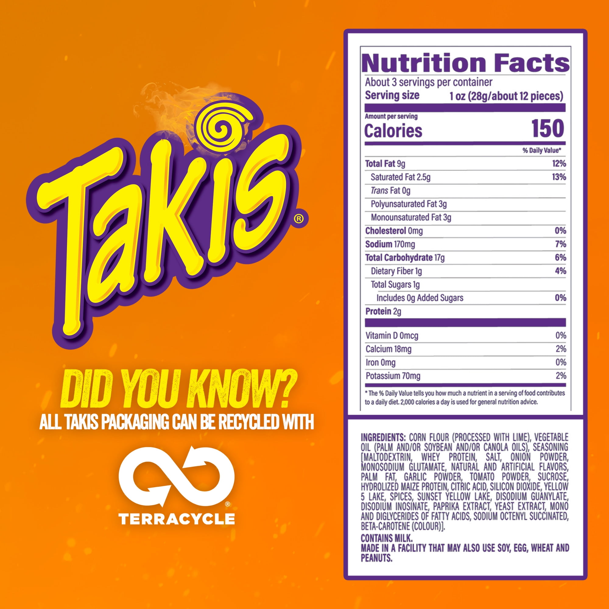 TAKI Takis Dragon Tortilla Chips - 3.25oz : Target