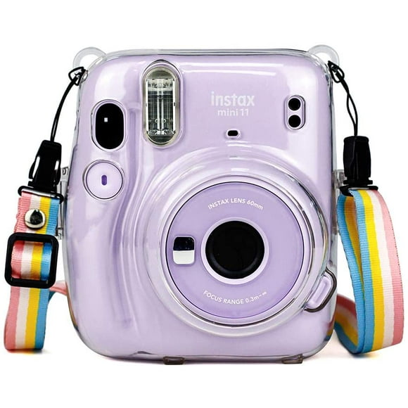 WOGOZAN Designed Anti-Scratch Glitter Clear Protective Case for Fujifilm Instax Mini 11 Instant Camera with Colored