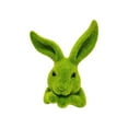 thumbnail image 5 of Easter Gift Bags Easter Bunny Ornament Artificial Green Flocked Bunny Standing Bunny Sculpture Garden Decoration Holiday Decorations Party Favors Table And Home Decoration, Green, 5 of 9