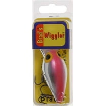Brad's Wigglers Crank Bait, Silver/Fluorescent Red
