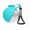Blue, variant on Portable Dog Water Bottle: 285ML 304 Stainless Steel Pet Travel Flask with Foldable Silicone Bowl & Lanyard, Leakproof Dog Travel Water Dispenser for Walking