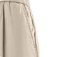 thumbnail image 5 of XuJwPNcy Men's Casual Cargo Pants Drawstring Waist Workout Trousers with Pockets Hiking Travel Work Pants Fall Outfits(Beige,XX-Large), 5 of 7