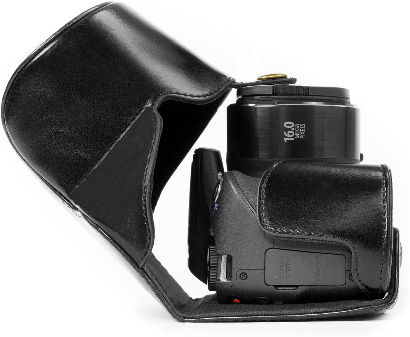SX530 HS MegaGear Ever Ready Leather Camera Case Compatible with Canon PowerShot SX540 HS 