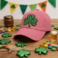 thumbnail image 4 of DAMAI Soft Baseball Hat Embroidered Dad Hat Four Leaf Clover Ireland Irish St Patrick's Men & Ladies Baseball Cap, 4 of 7