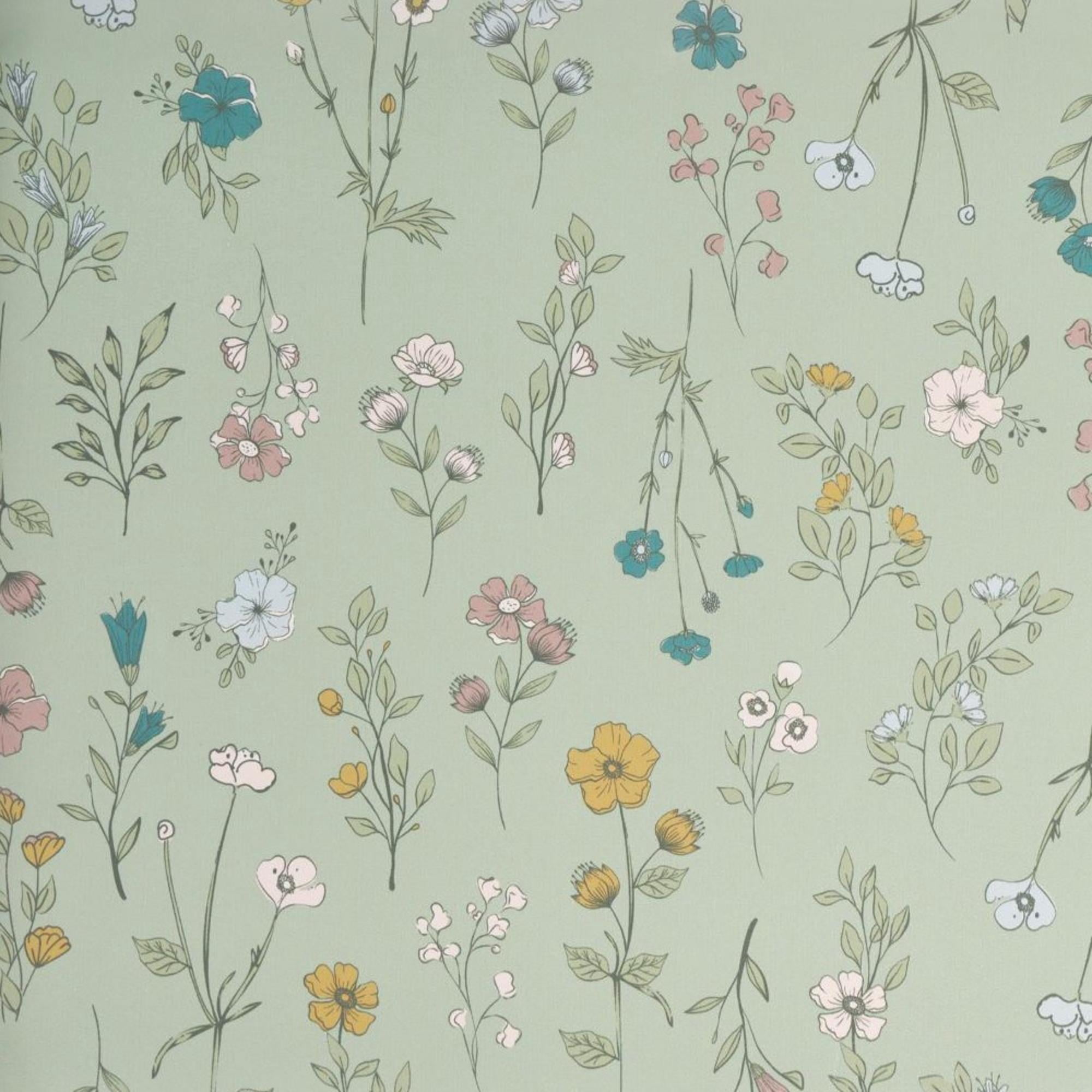 Beautiful by Drew Barrymore Kitchen Comfort Mat, Ditsy Botanical, 32 in x 20 in