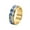 Gold, variant on Men's Stainless Steel Fantasy Ocean Fish Ring Anxiety Relieves Strees Ring 8MM Black Size 12