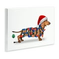 thumbnail image 4 of Stupell Industries Christmas Lights Wrapped Dog Holiday Painting Unframed Art Prints Wall Art, 19 x 13, 4 of 8