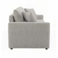 thumbnail image 6 of Modern Beige Boucle 220×80×75cm Sleeper Sectional Sofa with 2 Toss Pillows, 6 of 10