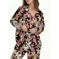 thumbnail image 5 of Fantaslook Womens Pajama Sets Button Down 2 Piece Pjs Long Sleeve Loose Floral Sleepwear with Pockets, 5 of 10