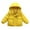 Yellow, variant on Scyoekwg Toddler Baby Coats Boys Girls Winter Thickening Windproof Hooded Jacket Solid Color Zipper Button Long Sleeve Coat Outw (Black,5- 6 Years)