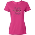 thumbnail image 3 of Inktastic Faith over Fear with Laurels Women's T-Shirt, 3 of 5