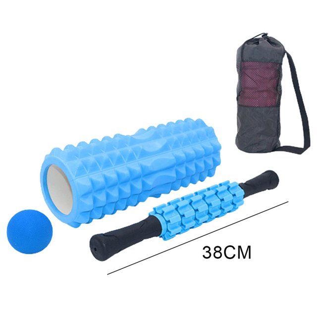 Espuma Para Yoga 4 En 1, Pilates, Ejercicio De Espalda, Gatillo De Punto De Fitness, Columna De Yoga, Rodillo Muscular, Palos, Herramienta De Relajación Para Masaje Corporal Kearding OD007807-00