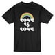 L'amour Est l'Amour Arc-en-Ciel Génial Arc-en-Ciel T-shirt Noir pour Hommes – image 1 sur 1