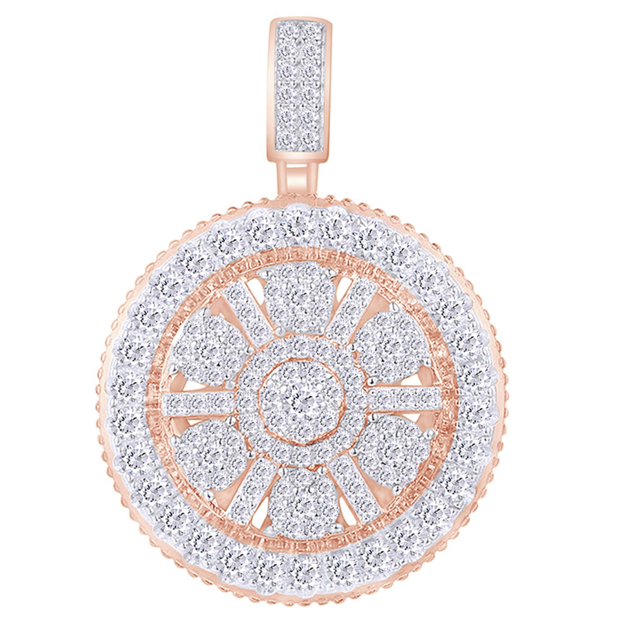 2 Cttw Round Cut White Natural Diamond 