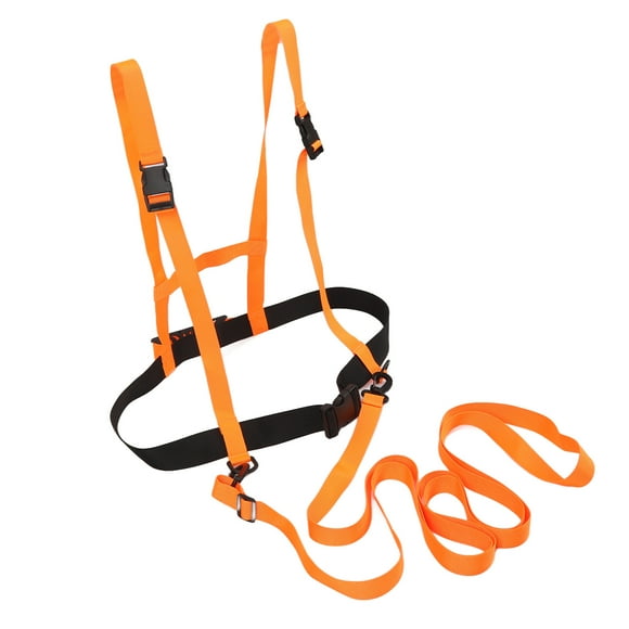 Ski Shoulder Training Harness, High Ease Of Use Kids Ski Harness Nylon Material Improve Learning Efficiency For Ice Skating Orange