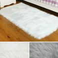 thumbnail image 3 of Fluffy Rug Carpet Floor Bedroom Mat Pure Color Living Room Carpet Hallway Mat, 3 of 17