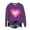 #164 Purple, variant on Felirenzacia Big and Tall Women’s Valentine Hoodie Love Heart Print Long Sleeve Casual Comfy Pullover Top, White,S