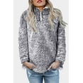 thumbnail image 1 of Women's Black Zipper Fleece Pullover Coat, 1 of 4