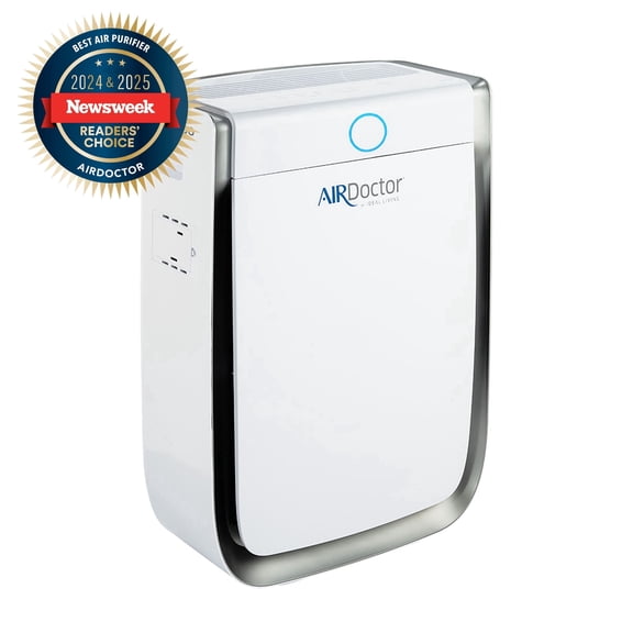 Airdoctor AD3500 Air Purifier for Large Rooms, Covers 638 Square Feet, 15.75x8.25x23 in., White, 1-Pack