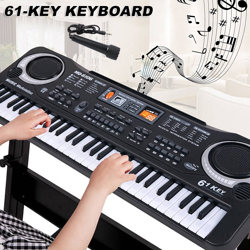 MUSICAL KEYBOARD PIANO 61 KEYS ELECTRONIC ELECTRIC DIGITAL BEGINNER KIDS SET 1S 
