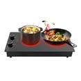 thumbnail image 6 of Black Galvanized Sheet 51*28.8*8cm Double-Headed Electric Ceramic Stove 2100w Double-Knob Timing Vertical Electromagnetic Stove, 6 of 18