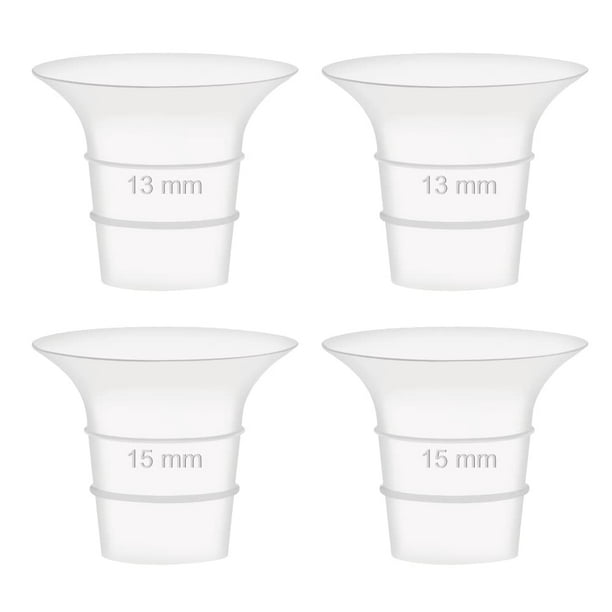 Insertos de Bridas de 13 y 15 mm Compatibles con Extractor de Leche Maymom