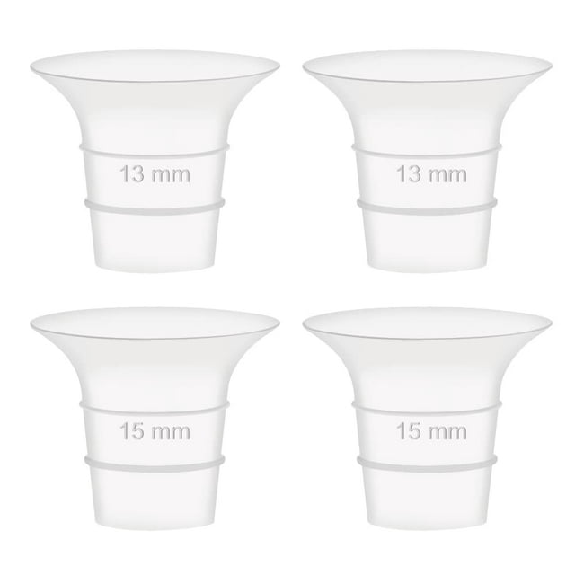 Insertos de Bridas de 13 y 15 mm Compatibles con Extractor de Leche Maymom