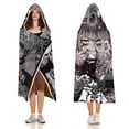 thumbnail image 3 of Himiko Toga Wearable Blanket Cloak Arctic Velvet Hooded Blanket Soft Fuzzy Hoodie Blanket Cape for Adults Kids 50"x60", 3 of 8