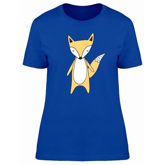 Cute Fox With Eyes Closed Tee Women's -Image by Shutterstock