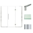 thumbnail image 2 of Transolid Ehtf755277610c-T Elizabeth 76" High X 75-1/2" Wide Hinged Semi Frameless Shower, 2 of 7