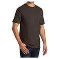 thumbnail image 4 of Mafoose Mens Essential Cotton T Shirt with Pocket Brown L, 4 of 6