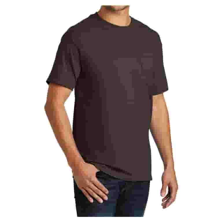 【関税・送料込み】MALO T-SHIRTS BROWN COTTON T-SHIRT Mens Essential Cotton T Shirt with Pocket Brown 4XL