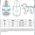thumbnail image 2 of Dog Raincoat Hooded Leash Hole Waterproof Rain Coat Jacket Rainwear for Small Pet Cat Puppy, 2 of 5
