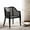 Black, variant on SAFAVIEH Maika Nautical Solid Dining Chair, White/Natural