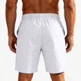thumbnail image 4 of Mens Shorts Casual Elastic Waist Drawstring Summer Vacation Yoga Beach Shorts with Pockets, 4 of 4