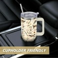 thumbnail image 6 of 40 oz Cat Tumbler with Handle and Straw, Cat Stainless Steel Vacuum Insulated Travel Coffee Mug Cup Water Bottle, Cat Stuff Accessories Decor, Cat Lover Gifts for Women Girls, 6 of 6