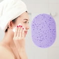 thumbnail image 2 of Unique Bargains 1 Pc Reusable Sponge Face Scrubber Thickening for Removing Makeup 4.33"x3.46" Purple, 2 of 6