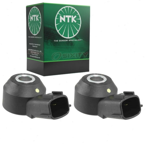2 pc NTK Ignition Knock Detonation Sensors compatible with Subaru Outback 3.6L H6 2010-2011