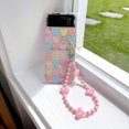 thumbnail image 7 of Cute Case for Galaxy Z Flip 4 with Love Heart Beads Strap, Women Case for Z Flip 4 Kawaii Lanyard Case, Pretty Girly Lovely Case for Samsung Z Flip 4, 7 of 7