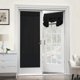 thumbnail image 1 of Black Room Darkening Door Curtains, Thermal Insulated Blackout Blinds for French Door Full Privacy Assured Small Window Shade for Kitchen Patio Glass, 1 of 4