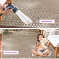 thumbnail image 3 of Safavieh Courtyard Naomi Geometric Indoor/Outdoor Area Rug, Beige/Black, 8' x 11', 3 of 14