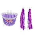 thumbnail image 1 of keepw Front Basket Handlebar Bag Cycling Supplies Exquisite With Strips Handy Installation Simple Mount Upgraded Fittings Detachable Purple, 1 of 5