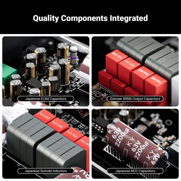 Fosi Audio V3 Mono Stereo Power Amplifier 2/2.1/3/4/5 Channel