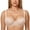 Beige, variant on Delimira Women's Balconette Bra Push up Underwire Unlined See Through Demi Bras Plus Size