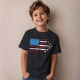 thumbnail image 4 of Byoo Big Girl Patriotic Fighter Jet Flag Tee Shirt 4th Of July Independence Day Short Sleeve Tshirt, 4 of 6