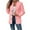 Hot Pink, variant on Bovxnpu Womens Cardigans Casual Jacket, Women's Cropped Jackets Button Down Lightweight Oversized Jacket, Women's Solid Color Long-sleeved Hoodless Button Casual XL